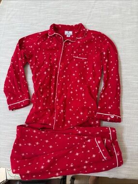 Petite Plume red flannel pajama set 14 girls